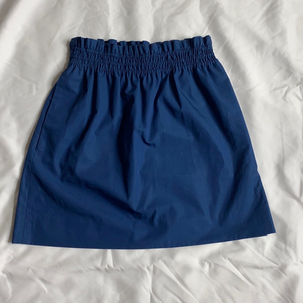 JCrew Factory cotton blue skirt